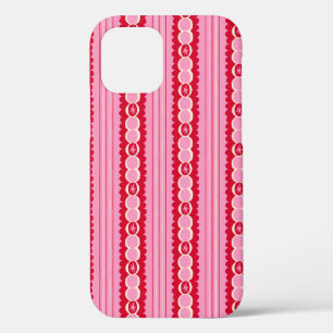 Roze en rode stervormige golvende streep Case-Mate iPhone case