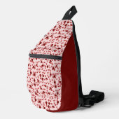 roze en rode stipjes sling bag (Rechterhoek)