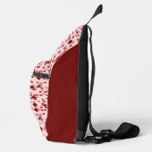roze en rode stipjes sling bag (Rechts)