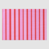 Roze en rode strepen  tissuepapier (Voorkant)