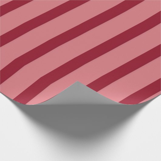  roze en rode strips cadeaupapier (Hoek)