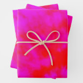 Roze en rode Stropdas geverfd, restanten van cadea Inpakpapier Vel (In situ)