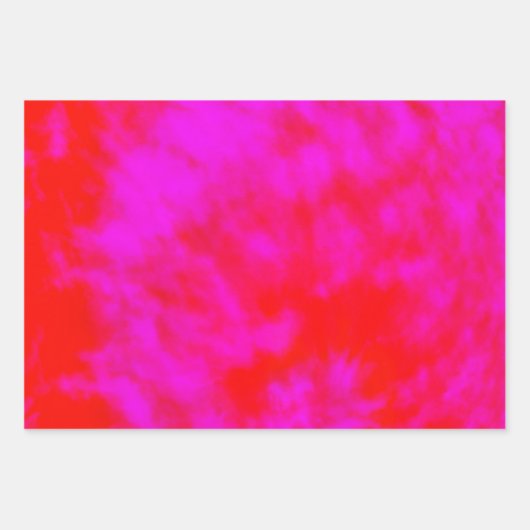 Roze en rode Stropdas geverfd, restanten van cadea Inpakpapier Vel (Voorkant)