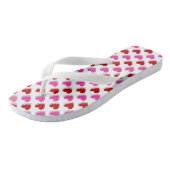 Roze en rode Teenslippers (Schuin)