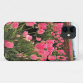 Roze en rode Tulpen in een veld, Oregon Case-Mate iPhone Case (Achterkant (horizontaal))