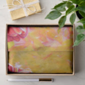 Roze en rode Tulpen schilderen Tissuepapier (Geschenk)