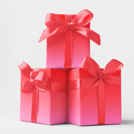 Roze en Rode Valentijn Gradiënt Cadeaupapier