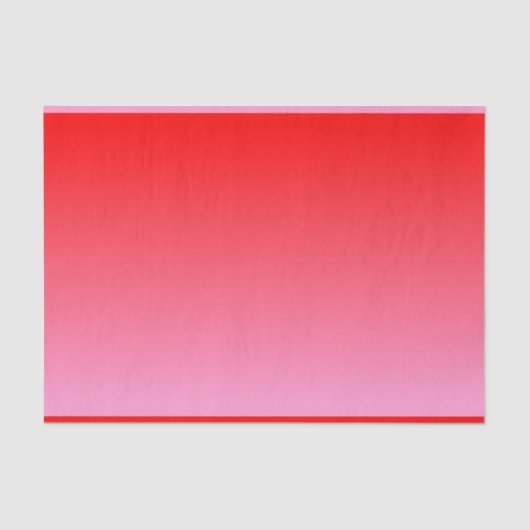 Roze en Rode Valentijn Gradiënt Tissuepapier (Voorkant)