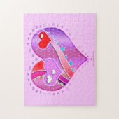 Roze en rode Valentijn Harde puzzel (Verticaal)