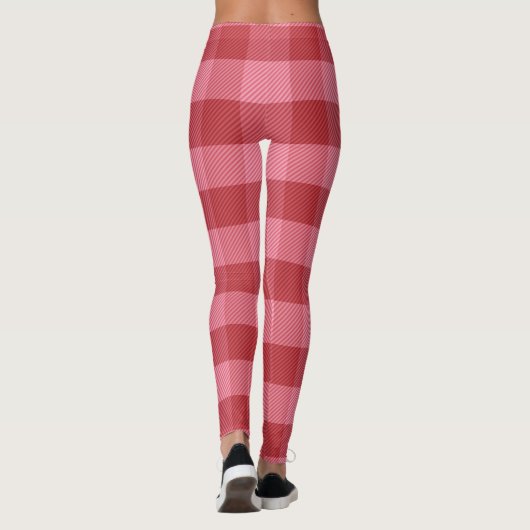 Roze en rode Valentijn Leggings (Achterkant)