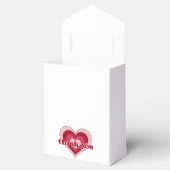 Roze en Rode Valentijnsdag Baby shower Favor Box Bedankdoosjes (Geopend)