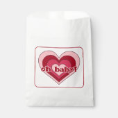 Roze en Rode Valentijnsdag Baby showers tassen Bedankzakje (Voorkant)