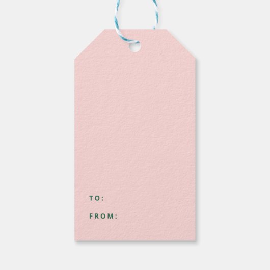 Roze en rode Valentijnsdag Cadeaulabel (Achterkant)