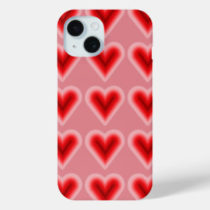 Roze en rode Valentijnsdag iPhone 15 Case