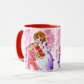 Roze en rode Valentijnsdag Kagura Yato Mok (Voorkant links)