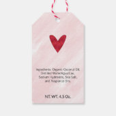 Roze en Rode  💖 Valentijnsdag Zeep Cadeaulabel (Achterkant)