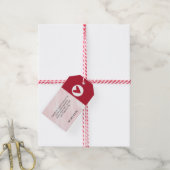 💖 Roze en rode Valentijnsdagzeep  Cadeaulabel (Met Touw)