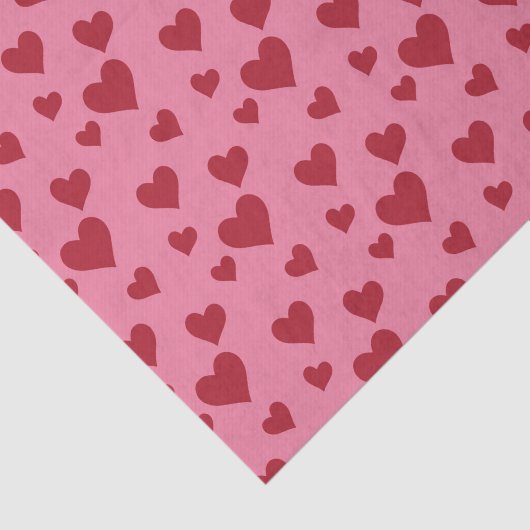 Roze en rode Valentijnse liefde ontkoppeling Tissuepapier (Detail)