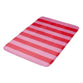 Roze en Rode Verticale Strepen Badmat (Gekanteld)