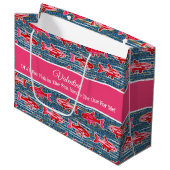 Roze en Rode Vissen voor Valentijnsdag Groot Cadeauzakje (Voorkant Gekanteld)