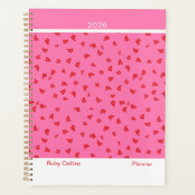 Roze en rode vrouwelijke minimalistische bloemengr