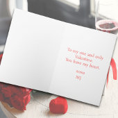 Roze en Rode Waterverf Harten Valentijnsdag Kaart