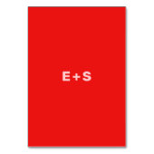 Roze en rode Wes Anderson geïnspireerd tabelnummer Kaart (Achterkant)