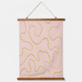 Roze en roest Matisse geïnspireerd Hangend Wandkleed (Voorkant 2)