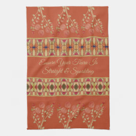 Roze en roestvrij Sinaasappel Theedoek