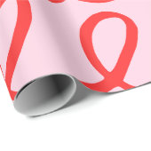 Roze en rood Abstract omslagpapier Cadeaupapier (Rol Hoek)