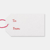 Roze en rood cadeau label cadeaulabel (Achterkant Horizontaal)