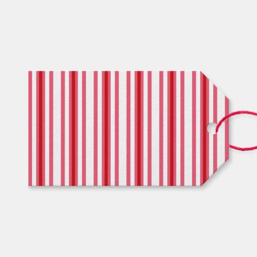 Roze en rood cadeau label cadeaulabel (Voorkant (Horizontaal))