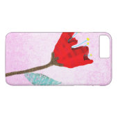 Roze en rood Case-Mate iPhone case (Achterkant (Horizontaal))