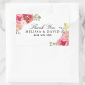  Roze en Rood Dank u Stickers (Tas)