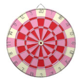 roze en rood dartbord (Voorkant)