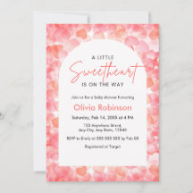 Roze en Rood Een Klein Schatje Baby Shower