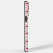 Roze en rood Floral patroon Stijlvol Case-Mate iPhone Case (Achterkant / Rechts)