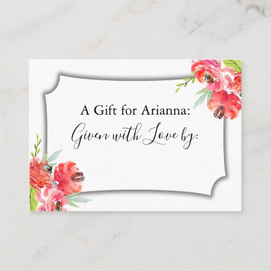 Roze en rood gekleurd Vrijgezellenfeest voor Flore Informatiekaartje (Achterkant)