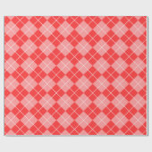 Roze en rood geplakt verpakkingspapier cadeaupapier (Vlak)