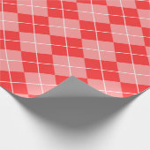 Roze en rood geplakt verpakkingspapier cadeaupapier (Hoek)