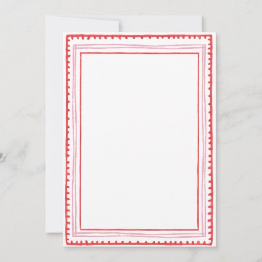 Roze en Rood Hart Baby Shower Handtas Spelkaarten Kaart (Achterkant)