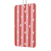 Roze en rood, hart gestreept luchtverfrisser (Links)