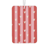 Roze en rood, hart gestreept luchtverfrisser (Achterkant)