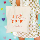 Roze en Rood Ik Doe Bemanningsschets Bachelorette- Tote Bag