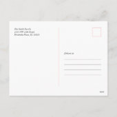 Roze en rood | Kerstfoto van Peace and Love Feestdagenkaart (Achterkant)