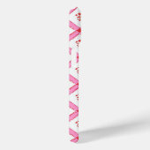 Roze en Rood Meisjespatroon met Initialen Case-Mate iPhone Case (Achterkant / Rechts)