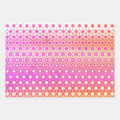 Roze en Rood Mozaïek Inpakpapier Vel (Voorkant 3)
