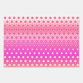 Roze en Rood Mozaïek Inpakpapier Vel (Voorkant)