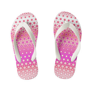 Roze en Rood Mozaïek Kinder Teenslippers