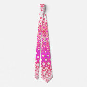 Roze en Rood Mozaïek Stropdas (Achterkant)